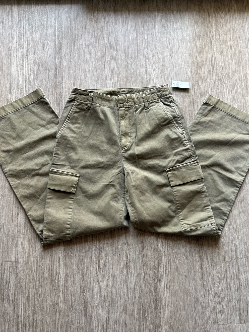 GAP Straight-Leg Cargo Pants - Olive Green